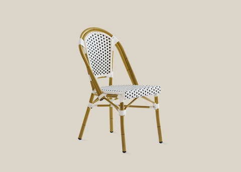 Madalena Black and White Dining Chair