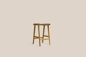 San Marino Leather Bar Stool Brown