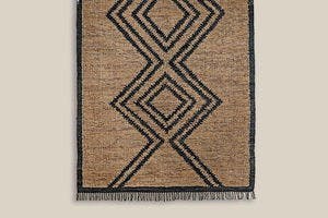 Bruno Diamond Pattern Jute Rug